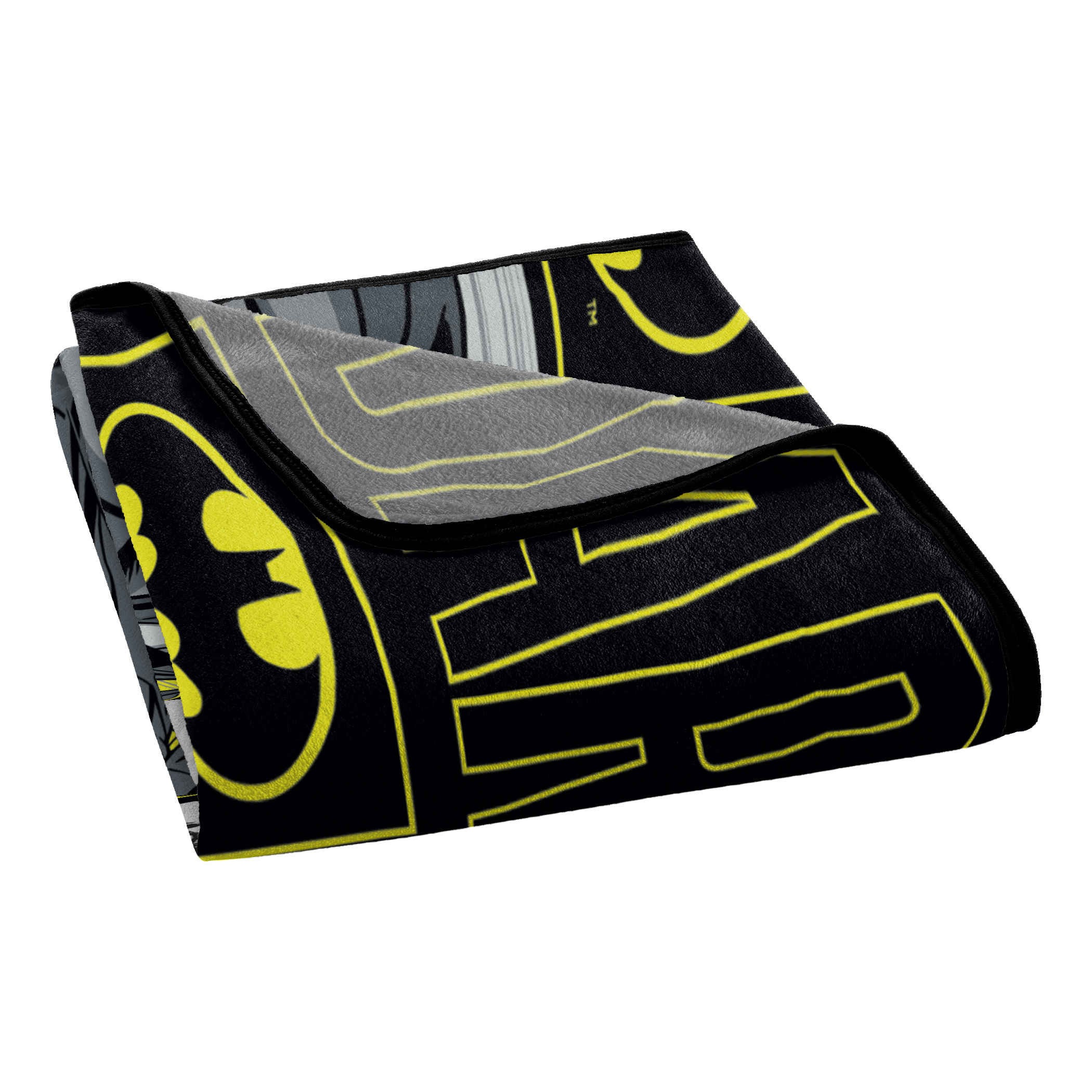 Batman the Caped Crusader Micro Raschel Throw Blanket 46"x60"